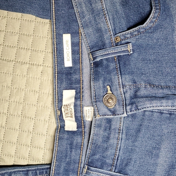 Vintage America Women's Boho Capri Jeans - Picture 3 of 7